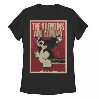 Юниорская футболка Gremlins Gizmo с плакатом «Гремлины идут» Licensed Character