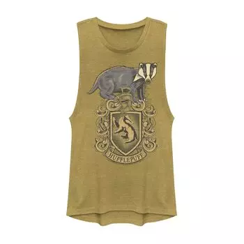 Юниорская футболка Harry Potter Hufflepuff Badger Crest Muscle Tee Licensed Character