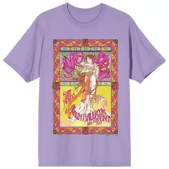 Юниорская футболка Janis Joplin с ярким графическим рисунком Licensed Character, фиолетовый
