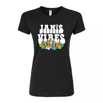 Юниорская футболка Janis Vibes с графическим рисунком Licensed Character, черный