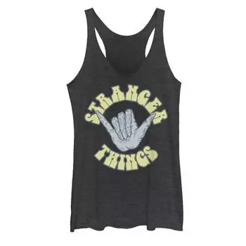 Юниорская футболка «Очень странные дела» Demogorgon Rock On Hand Racerback Graphic Tank Licensed Character
