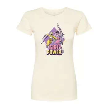 Юниорская футболка Power Rangers с графическим рисунком Power Rangers для девочек Licensed Character, бежевый