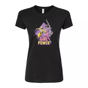 Юниорская футболка Power Rangers с графическим рисунком Power Rangers для девочек Licensed Character, черный