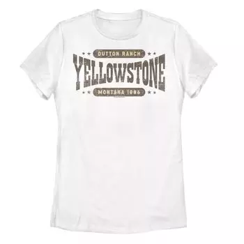 Юниорская футболка с графическим рисунком Yellowstone Dutton Ranch Montana 1886 г. Licensed Character