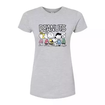 Юниорская футболка с круглым вырезом и рисунком Peanuts Licensed Character, серый