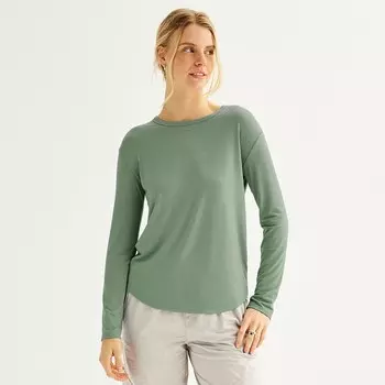 Юниорская футболка с круглым вырезом SO с длинными рукавами, цвет Manolo Olive