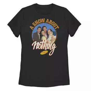 Юниорская футболка с портретом Seinfeld A Show About Nothing Circle Licensed Character
