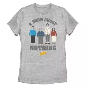 Юниорская футболка Seinfeld A Show About Nothing с силуэтами актеров Licensed Character
