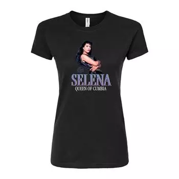Юниорская футболка Selena Cumbia Queen с приталенным рисунком и рисунком Licensed Character