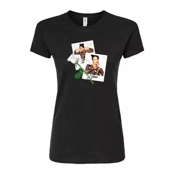 Юниорская футболка Selena Polaroids с приталенным рисунком и рисунком Licensed Character, черный
