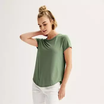 Юниорская футболка SO с короткими рукавами и круглым вырезом, цвет Manolo Olive