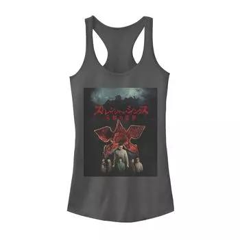 Юниорская футболка Stranger Things Demogorgon Night Graphic Racerback Tank Licensed Character