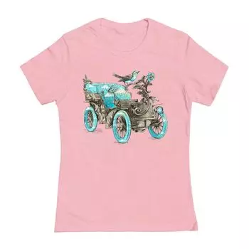 Юниорская футболка Thiago Correa Vintage Car COLAB89 by Threadless