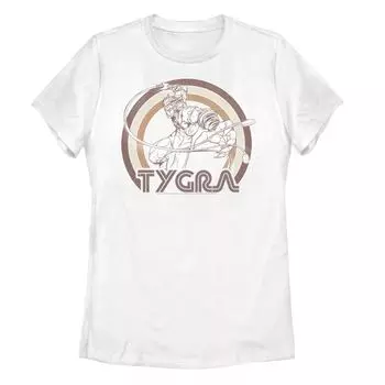 Юниорская футболка ThunderCats Tygra в стиле ретро с радужной отделкой Licensed Character