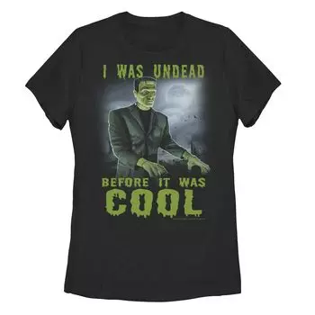 Юниорская футболка Universal Monsters Cool Frank с плакатом Licensed Character