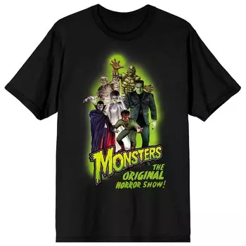 Юниорская футболка Universal Monsters Group с короткими рукавами и рисунком Licensed Character, черный