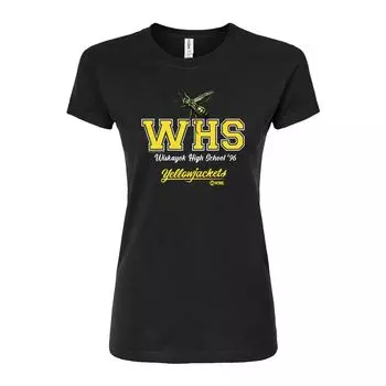 Юниорская футболка Yellowjackets с логотипом WHS и графическим рисунком Licensed Character, черный