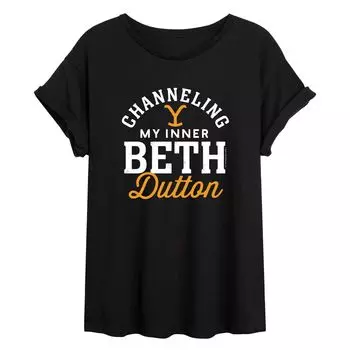 Юниорская футболка Yellowstone Beth с струящимся рисунком Licensed Character
