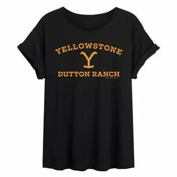 Юниорская футболка Yellowstone Y с струящимся графическим рисунком и логотипом Licensed Character