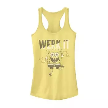 Юниорская Губка Боб Квадратные Штаны Werk It Tank Licensed Character