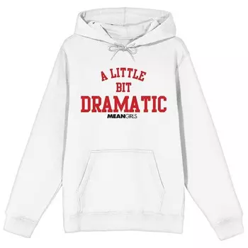 Юниорская худи с графическим рисунком Bioworld Mean Girls "A Little Bit Dramatic", белый