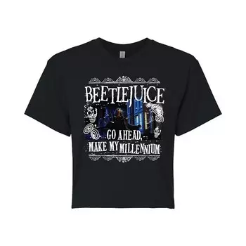 Юниорская компания Beetlejuice сделала мою укороченную футболку Millennium Licensed Character, черный