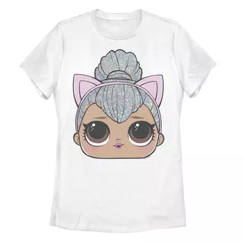 Юниорская L.O.L. Сюрприз! Футболка с изображением большого лица Kitty Queen Licensed Character
