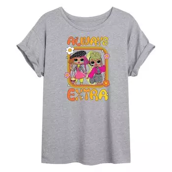 Юниорская L.O.L. Сюрприз! МОЙ БОГ. Футболка Always Extra с струящимся рисунком L.O.L. Surprise!