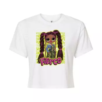 Юниорская L.O.L. Сюрприз! МОЙ БОГ. Укороченная футболка с рисунком Fierce L.O.L. Surprise!, белый