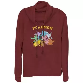 Юниорская махровая толстовка с напуском и рисунком Pokmon Gotta Catch 'Em All Eeveelutions Licensed Character