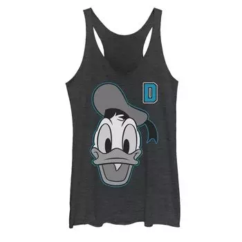 Юниорская майка Disney Donald Duck Varsity Letter Face Licensed Character