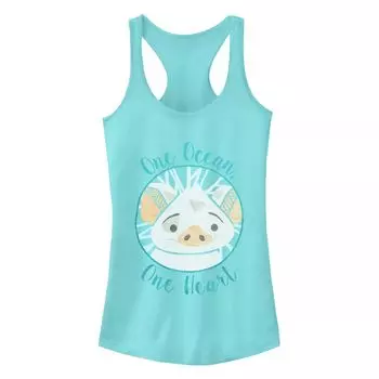 Юниорская майка Disney Moana Pua с одним сердцем и круговым логотипом Racerback Licensed Character