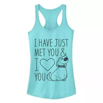 Юниорская майка Disney / Pixar Up Dug I Love You Racerback Disney / Pixar