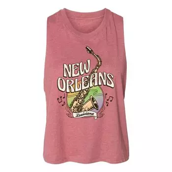 Юниорская майка New Orleans Racerback с графическим рисунком Licensed Character