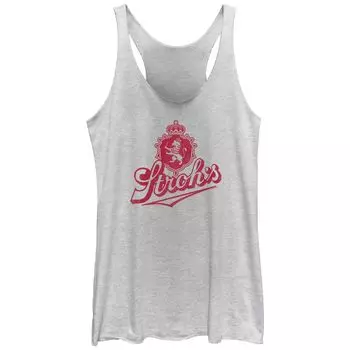 Юниорская майка Pabst Stroh's Crest Tri-Blend Racerback с графическим рисунком Licensed Character