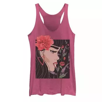 Юниорская майка с цветочным принтом и рисунком розы