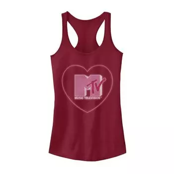 Юниорская MTV в розовой майке с логотипом в форме сердца Licensed Character