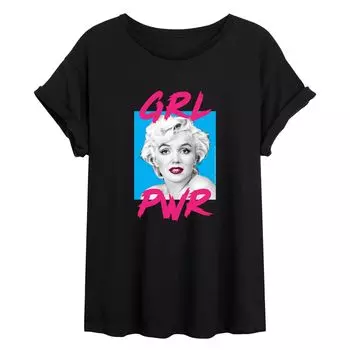 Юниорская струящаяся футболка Мэрилин Монро GRL PWR Licensed Character