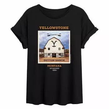 Юниорская струящаяся футболка Yellowstone Barn Licensed Character