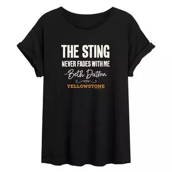 Юниорская струящаяся футболка Yellowstone The Sting Licensed Character