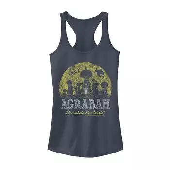 Юниорская винтажная майка Disney Aladdin Genie Visit Agrabah Palace Disney