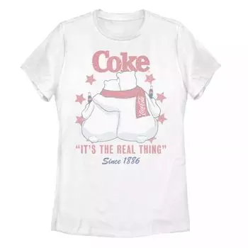 Юниорские белые медведи Coca-Cola обнимают футболку «Это настоящая вещь» Licensed Character