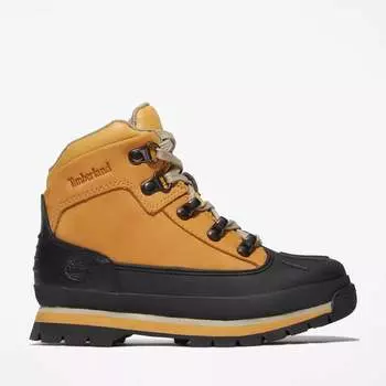 Юниорские европейские туристические ботинки Timberland, цвет Wheat Nubuck