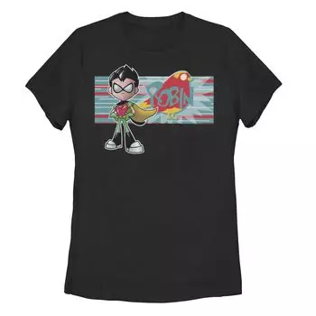 Юниорские комиксы DC «Юные титаны, вперед!» Футболка с графическим рисунком Robin Licensed Character