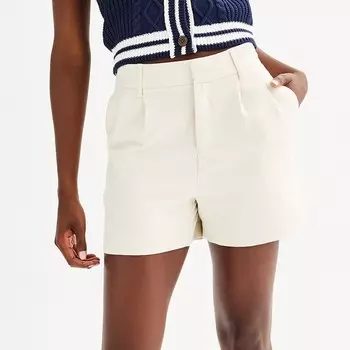Юниорские шорты-брюки SO со складками спереди, цвет Bone