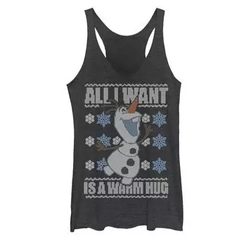 Юниорский Disney Frozen Olaf «Все, что я хочу, это теплые объятия уродливого свитера-майки» Licensed Character