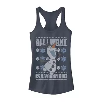 Юниорский Disney Frozen Olaf «Все, что я хочу, это теплые объятия уродливого свитера-майки» Licensed Character
