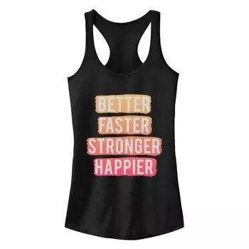 Юниорский Fifth Sun Лучше Быстрее Счастливее Racerback Tank