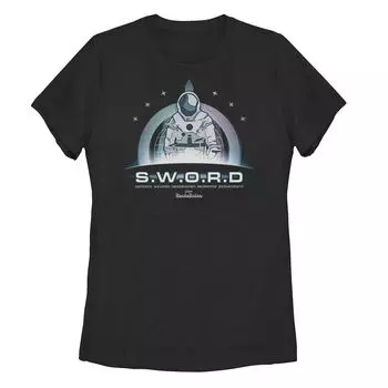 Юниорский фильм Marvel WandaVision S.W.O.R.D. Футболка с логотипом скафандра и графическим рисунком Licensed Character