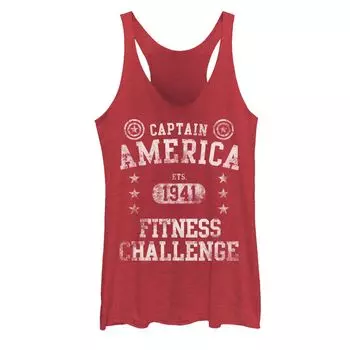 Юниорский конкурс Marvel Captain America Fitness Challenge Est. Графический танк 1941 года Marvel